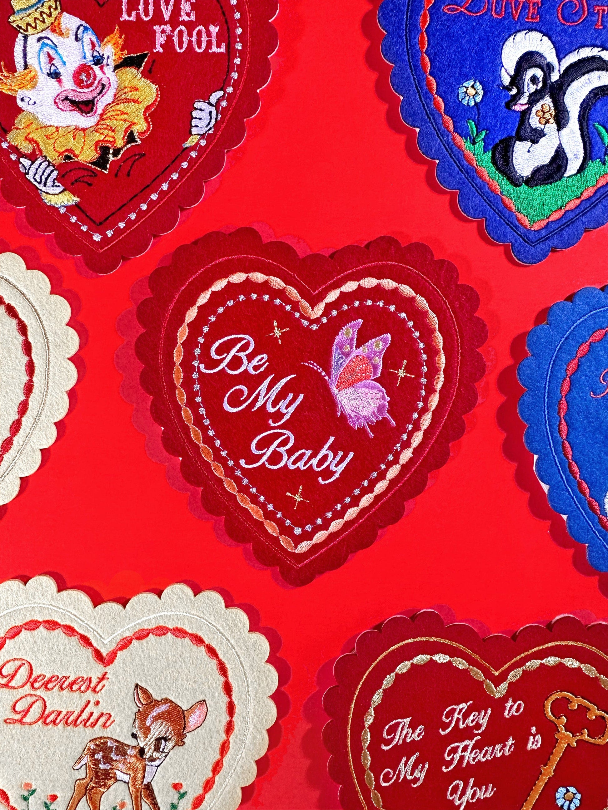 Be My Baby Doily Card (patch + card) - PatchYaLater 