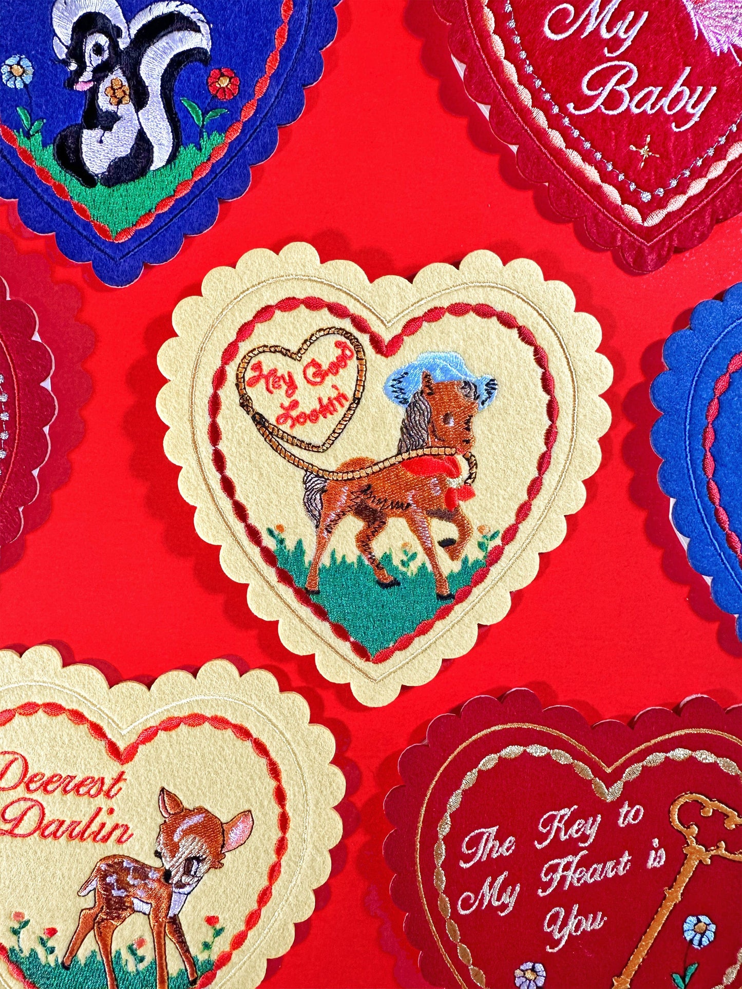 Hey Good Lookin' Doily Card (patch + card) - PatchYaLater 