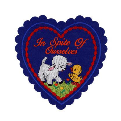 In Spite Of Ourselves Doily Valentine (patch + card) - PatchYaLater 