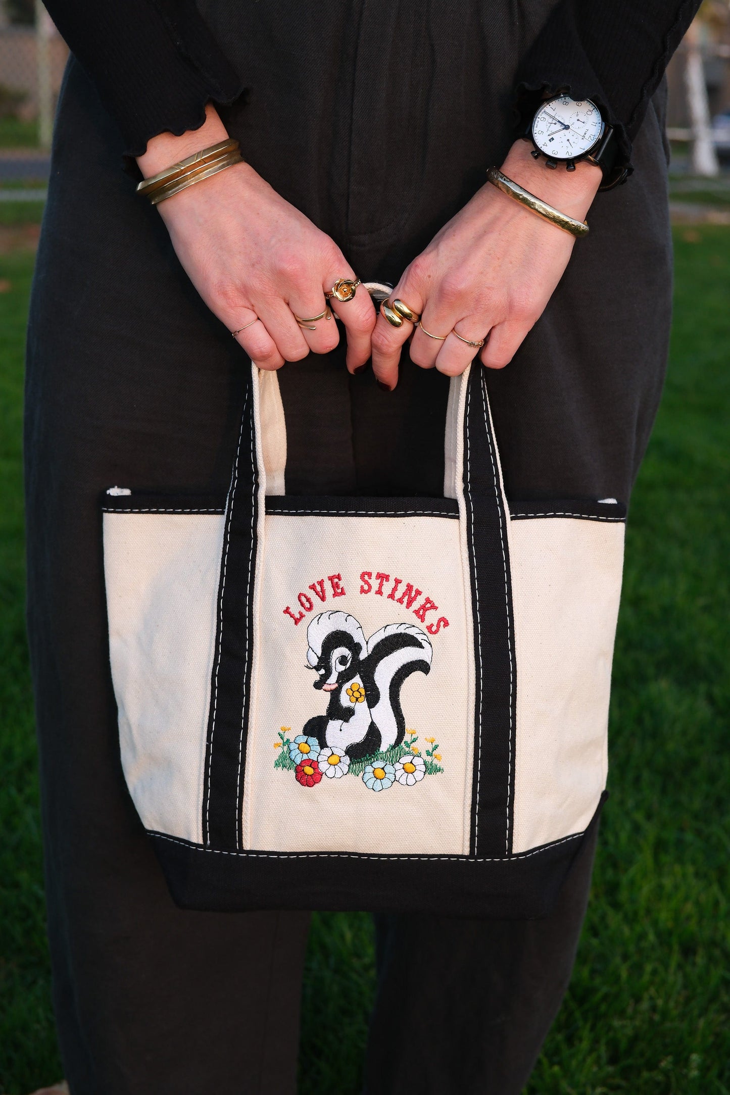 Love Stinks mini Tote - PatchYaLater 
