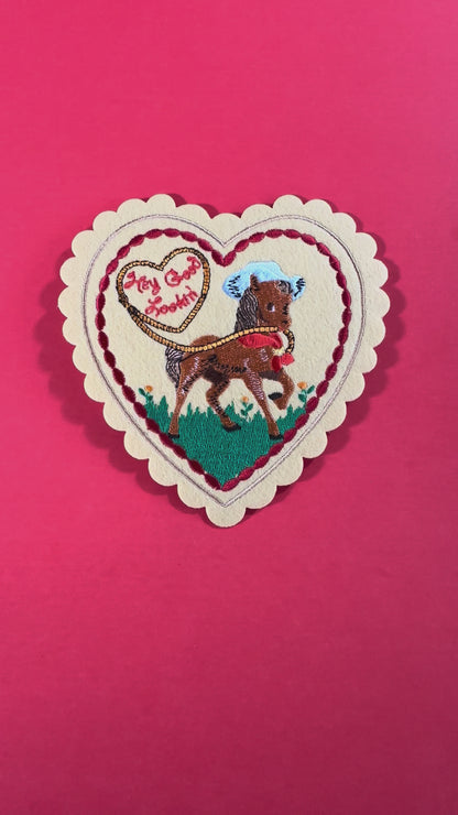 Wish You Were Here Doily Card (patch + card)