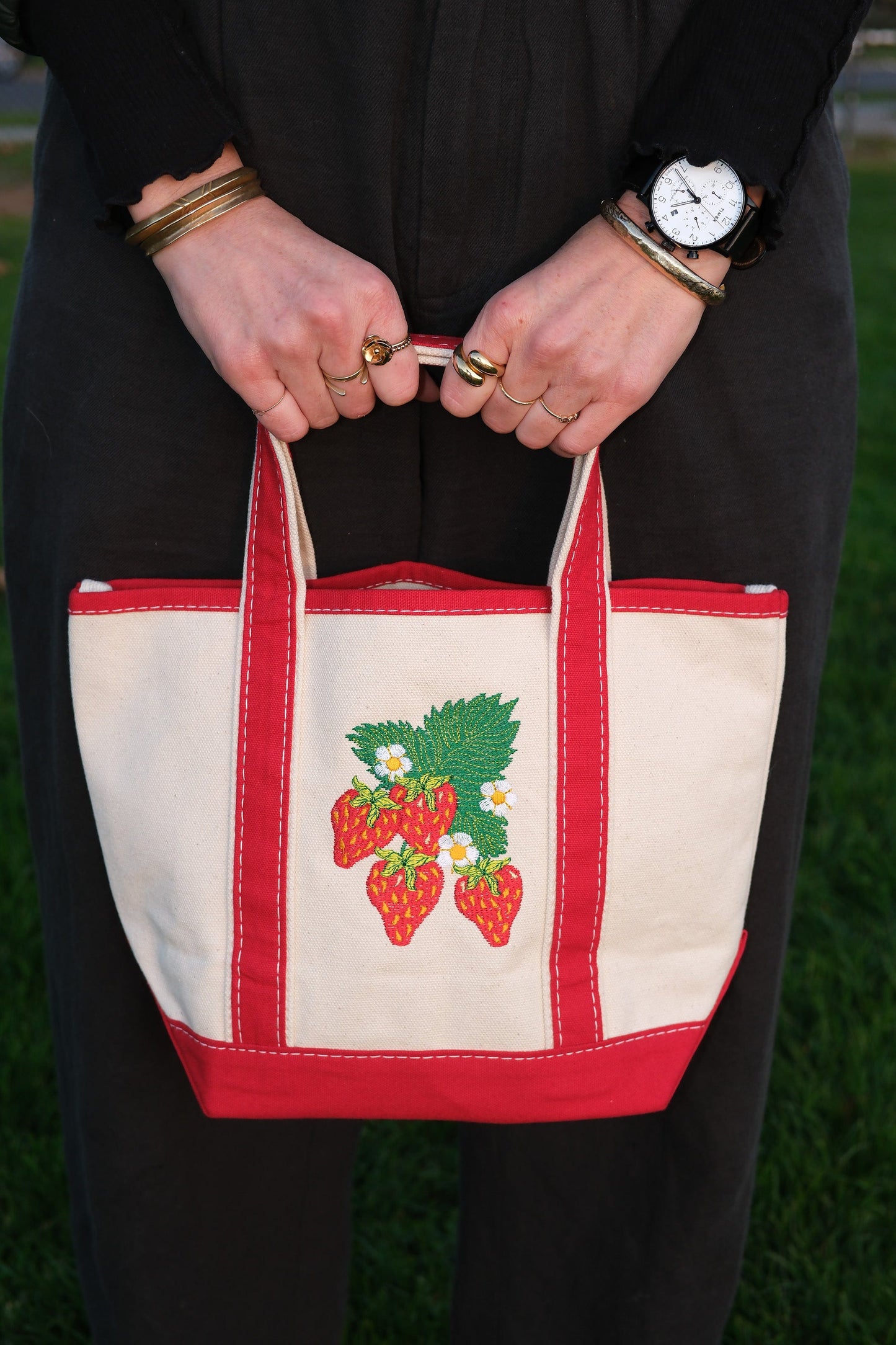 Strawberry red mini Tote