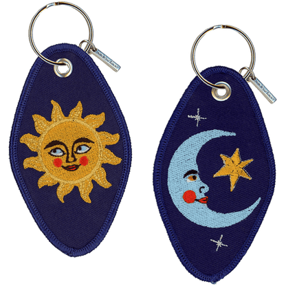 Sun and Moon Keychain