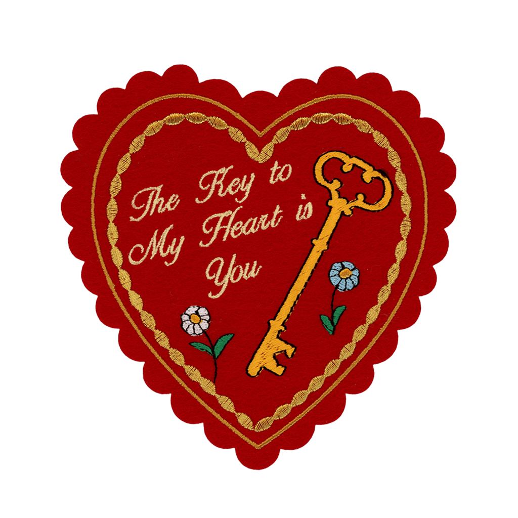 The Key... Doily Valentine (patch + card)